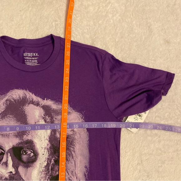 Beetlejuice Mens S SMALL 34/36 T-Shirt Graphic Tee Movie Classic Fun Adult Fan - Picture 9 of 10